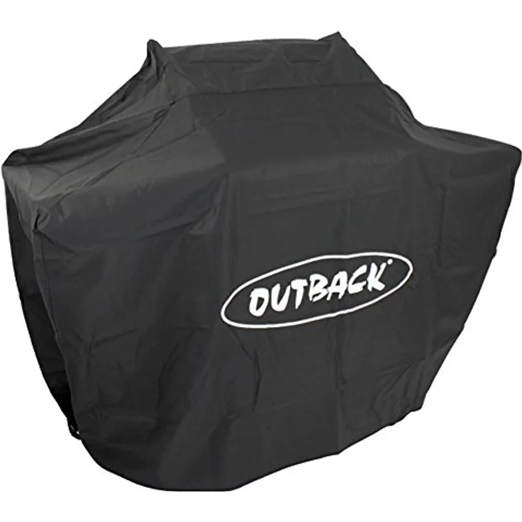 Outback Premium Grillabdeckung für Dual Fuel 2 Brenner, Wasserabweisende und atmungsaktive Schutzhülle mit hoher Fadenzahl, OUT370640