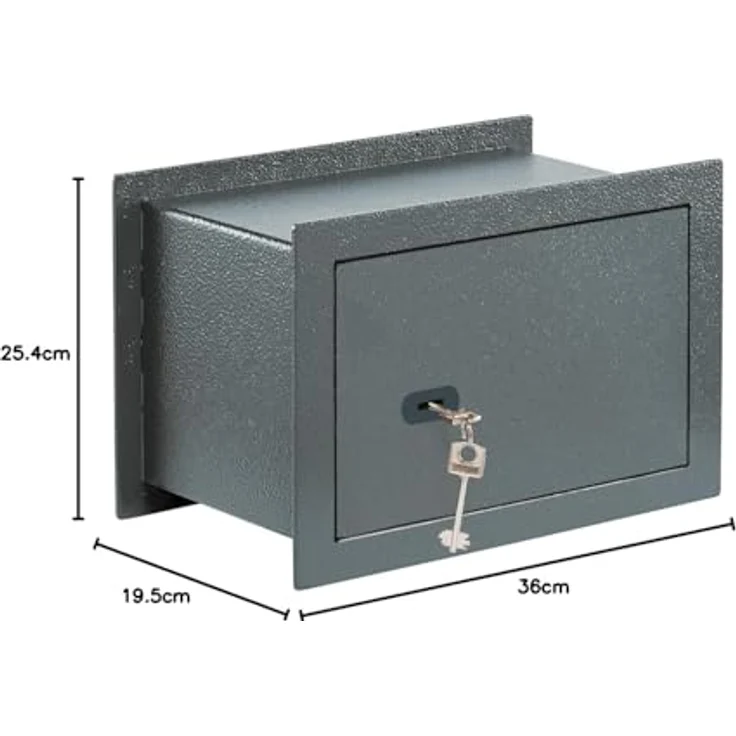 BURG-WÄCHTER Pure-Safe PSW 120 K Wandtresor mit Schlüssel, 10,6 l Volumen, Anthrazit – Bild 3