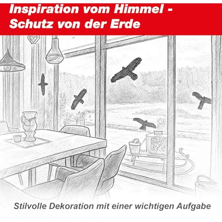 Swissinno Vogelschutz-Fensteraufkleber , 5 Stk. – Bild 8