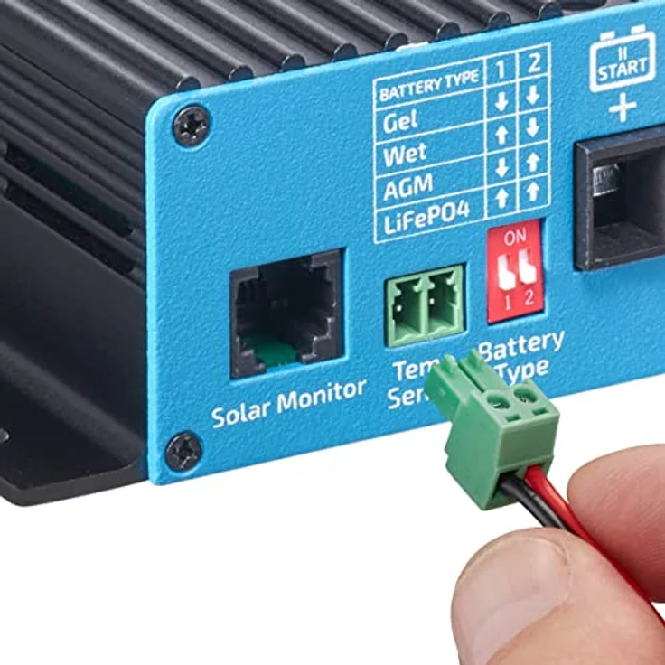 ECTIVE Dual Solar Laderegler - DSC 35,12V, für lifepo4 Battrerien, 500Wpm 50Vm 35A - MPPT Solarregler, Ladegerät Controller, Solarkonverter, Solar Panel Regulator - Effizient, sicher und universell, dualer Controller, kombinierbar (schwarz) – Bild 5