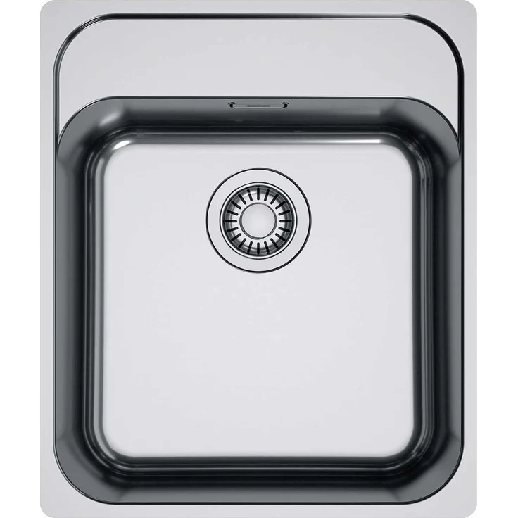Franke Smart Spüle Slimtop Edelstahlspüle SRX 210-40 A, Handbedienung, für Unterschränke ab 50 cm, inkl. Ablaufgarnitur