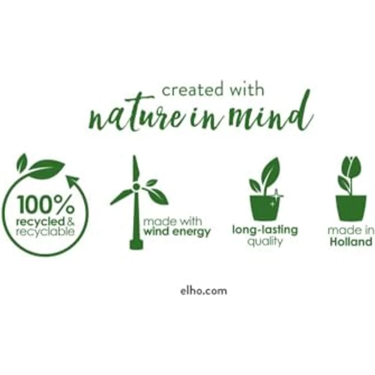 Elho Anzuchttopf Green Basics 11, Pflanzgefäß aus Kunststoff, schwarz, 0.6 l Fassungsvermögen, mit Löchern – Bild 8