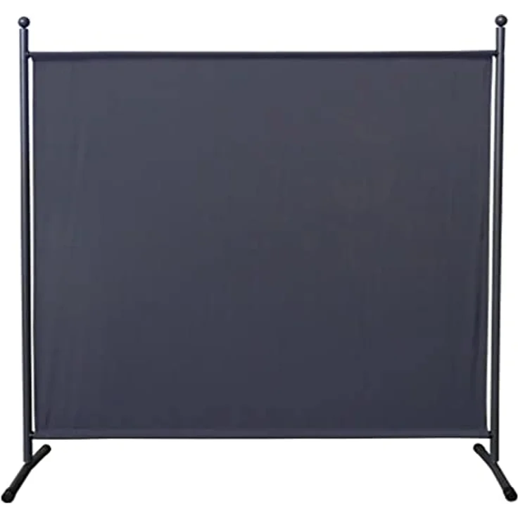 QUICK STAR Paravent 2 Stück, Blickdichte Stellwand 180 x 178 cm, Grau, für Innen & Außen, Garten & Balkon Sichtschutz – Bild 2