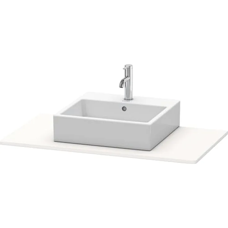 Duravit XSquare 060E Konsole, 1000x550 mm, 1 Ausschnitt, Farbe: Weiß Seidenmatt Lack