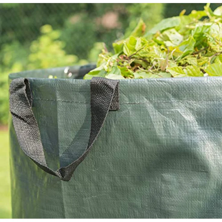 Windhager Garten-Bag, Gartensack, Abfallsack, Laubsack Garten, faltbar platzsparend 180 L, grün, Durchmesser 60 x 65 cm, 06394 – Bild 4
