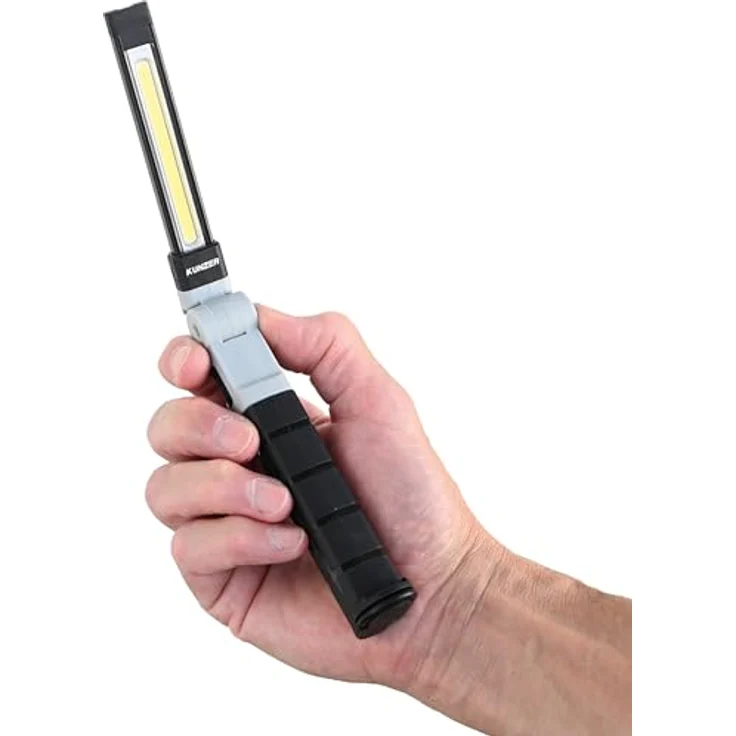 KUNZER PL-071 Arbeitslampe kompakt - COB-Technik - 180° Werkstatt-Taschen-Leuchte, 300 lm Lichtstärke, 7,5 h Leuchtdauer – Bild 2