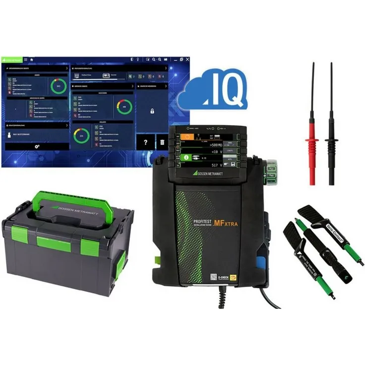 Gossen PROFiTEST MF XTRA, Multimeter Mess-und Prüfgeräte-Set zur professionellen Prüfung, inkl. Koffer, inkl. Software