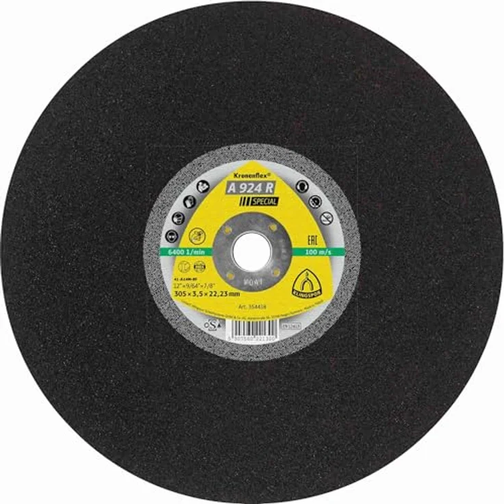 Klingspor A 924 R Großtrennscheiben, 356 x 4 x 20 mm gerade, 10 Stück, Kronenflex Schruppscheiben – Bild 1
