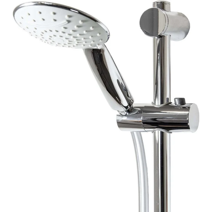 tecuro Brausegarnitur Brauseset ew-120R - mit 2 Funktionen, Brauseschlauch 160 cm, verchromt – Bild 1
