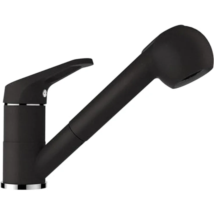 Schock Spültischarmatur Armatur Cosmos SB, ausziehbar, Farbe Nero, Hochdruckanschluss, 1 Strahlart – Bild 1
