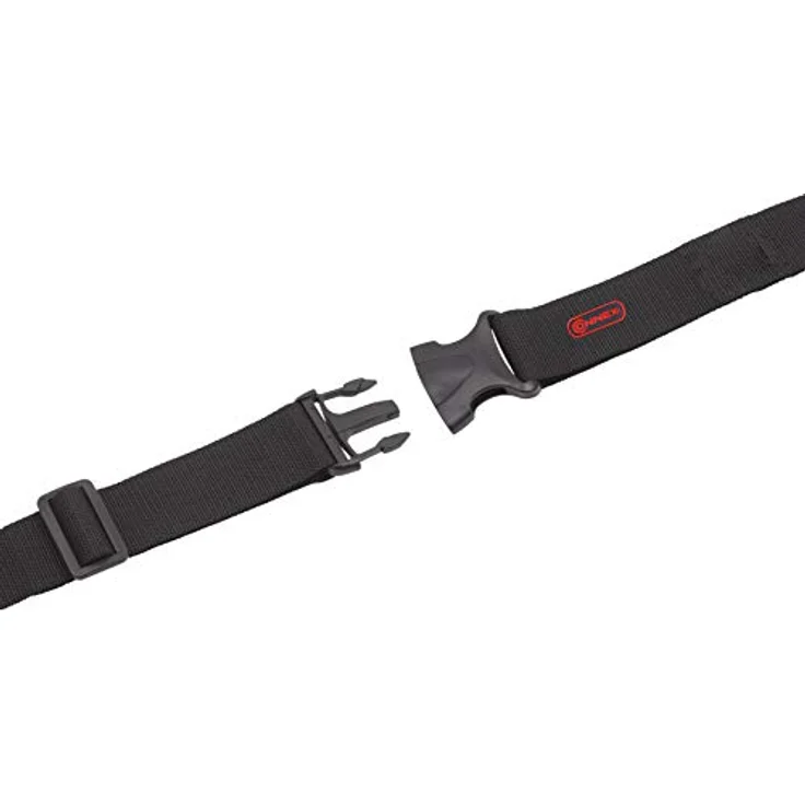 Connex Gürtel 135 cm - Verstellbar in der Länge - Mit Schnellverschluss - Für Arbeitshose & Blaumann - Aus Nylon - Pflegeleicht - Schwarz – Bild 1