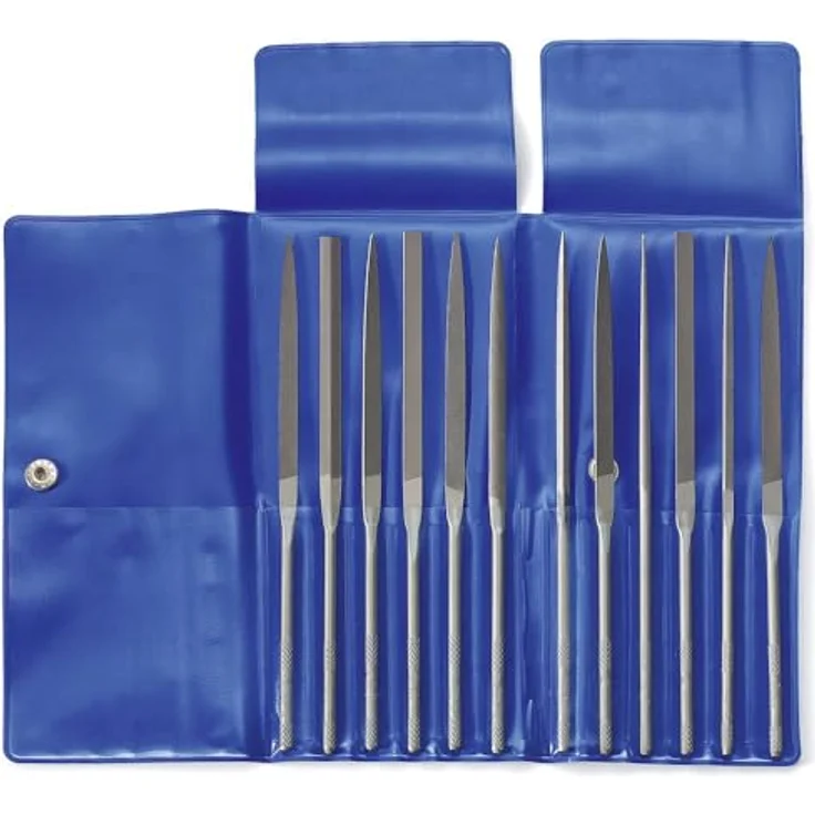Dick 21001430 Nadelfeilen-Satz Hieb 3, 12-teilig in Plastiktasche Länge 140 mm 1 Set