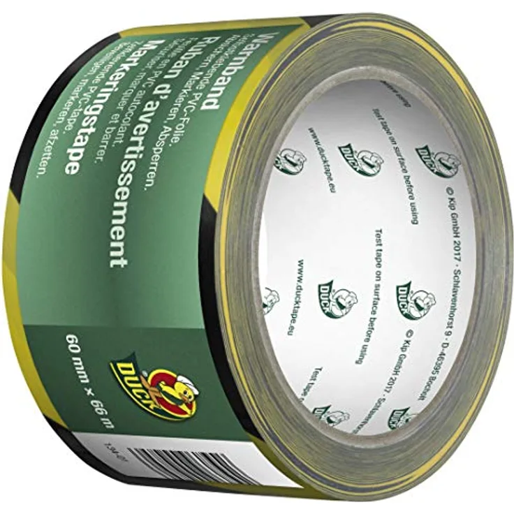 Duck Warnband Gelb Schwarz 66 m