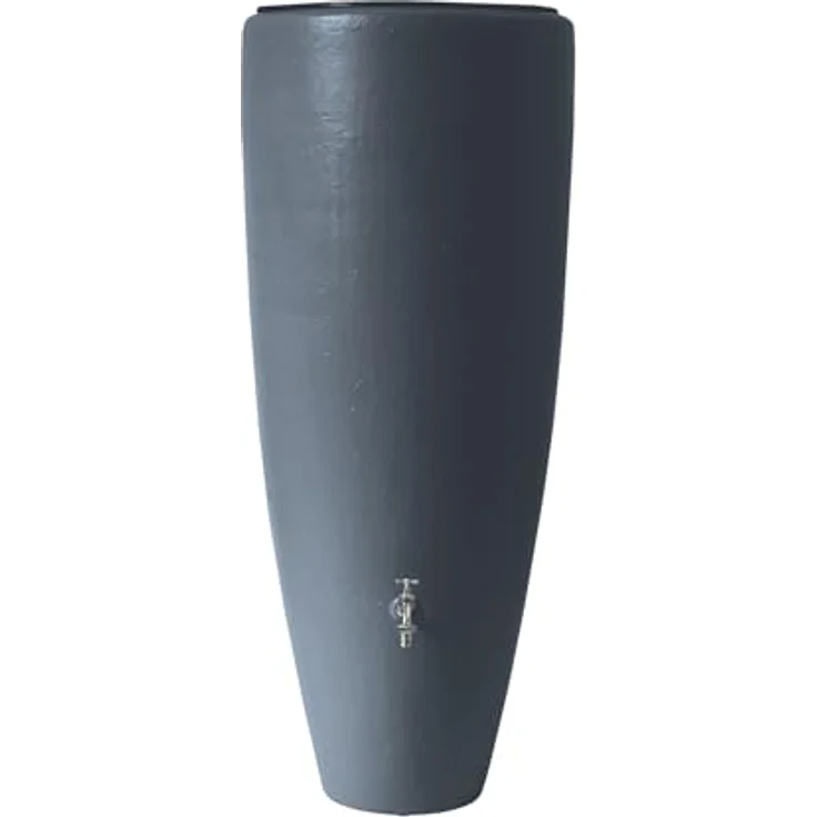 Garantia 2in1 Wasserbehälter Regentonne 300 Liter Graphite Grey inkl. Pflanzschale, 3D-Dekor und zusätzlichem Komfortanschluss – Bild 1