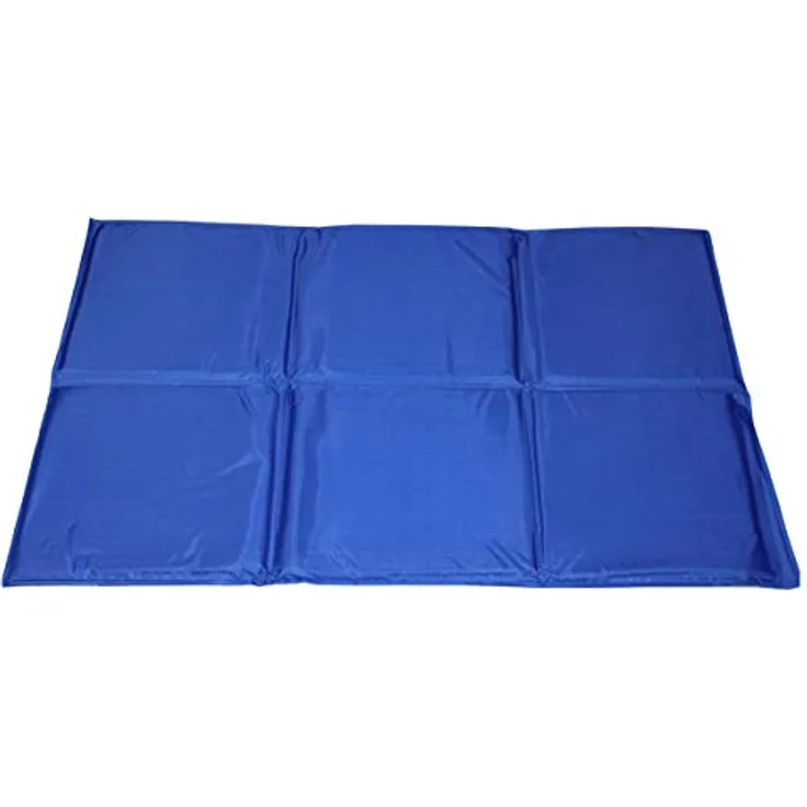 Pettimania Kühlmatte blau, Kühlung durch direkten Kontakt mit Gel-Füllung.