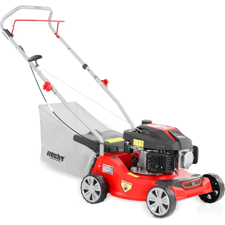 HECHT Benzin Rasenmäher 5408, 40 cm Schnittbreite, 45 L Grasfangkorb, 4-Takt OHV Motor, leicht und wendig