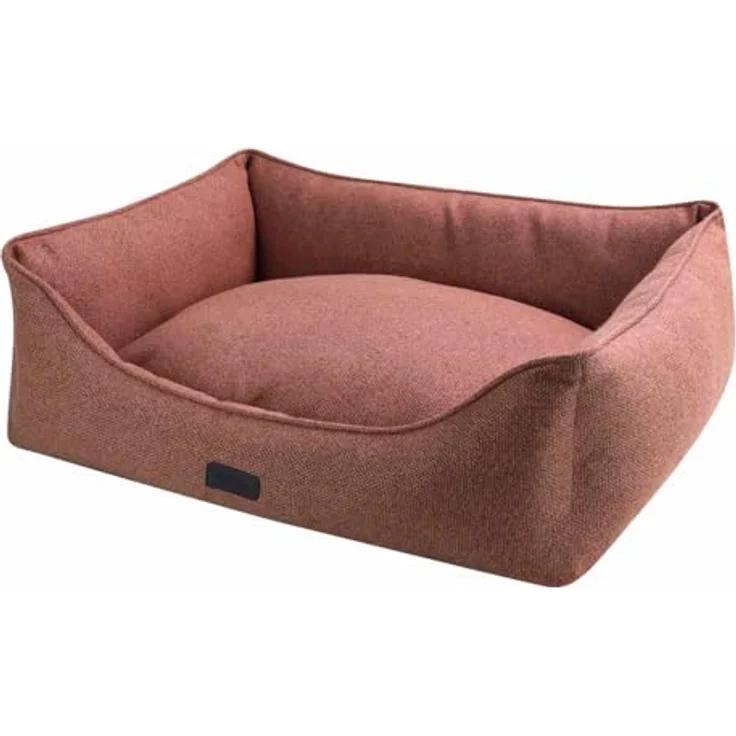 Nobby Tierbett eckig "ANDA", Komfortbett für Hunde und Katzen mit Wendekissen aus Softplüsch, waschbar bis 30 °C, mit Anti-Rutsch-Noppen – Bild 1