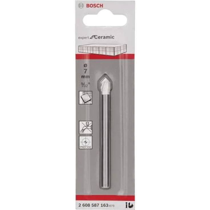 Bosch Fliesenbohrer CYL-9 Ceramic 7 x 80 mm, spiralloses Design für müheloses Bohren in Fliesen – Bild 2