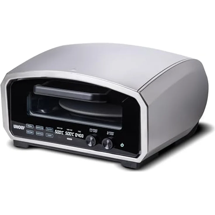 Unold Pizzaofen Enzo 68916, Elektro-Pizzaofen aus Edelstahl mit 2100 Watt Leistung und digitalem Timer – Bild 1