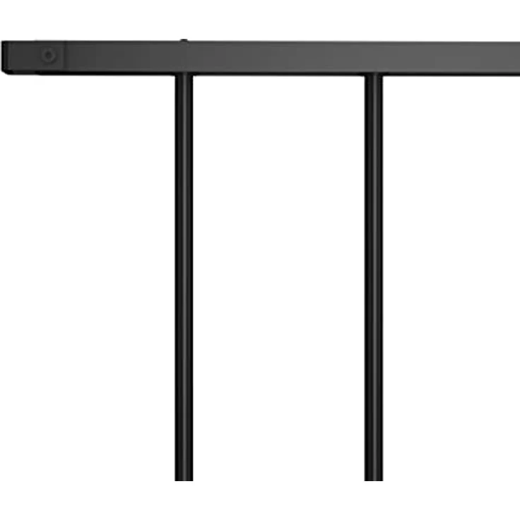 vidaXL Zaunfeld Zaunpfosten, pulverbeschichteter Stahl, witterungsbeständig, 1,7x1 m, schwarz – Bild 4