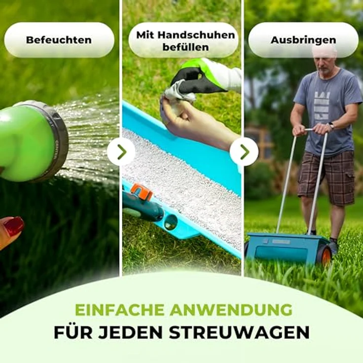 TerraUno Rasendünger mit Unkrautvernichter, extra stark, 5 kg für 250 m², 100 Tage Langzeitwirkung gegen Löwenzahn und Klee für saftiges Grün im Frühjahr & Sommer – Bild 4