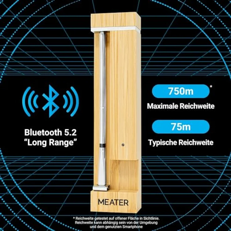 MEATER 2 Plus: Das Smarte Fleischthermometer der Nächsten Generation, Hitzebeständig bis 550°C, Hohe Reichweite, 100% Wasserdicht, Multi-Sensor Technologie - MEATER – Bild 3