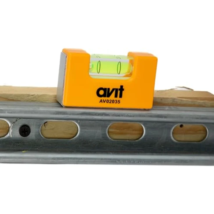 AVit Mini-Taschenwasserwaage 67 mm, magnetischer Sockel, Genauigkeit 0,75 mm/m, ideal für Dosenmontagen, AV02035 – Bild 3