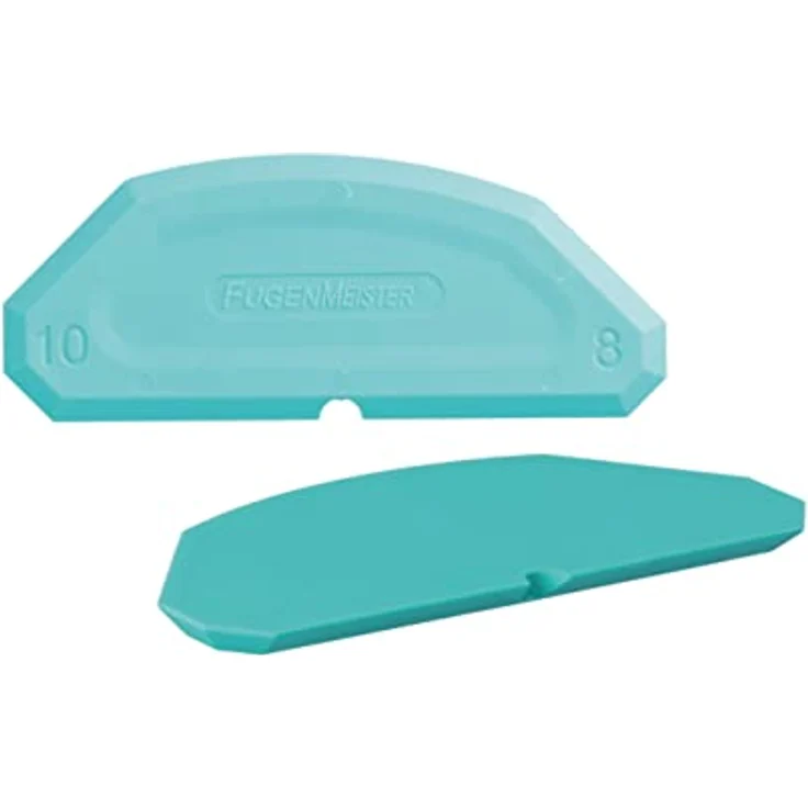 Fugenmeister Schablonensatz klein Winkel - Fugenglätter Fugenabzieher für Silikon & Acryl, ideal für Küche und Bad, Größe 5/6, 8/10, R3/90°, 3er Packung – Bild 2