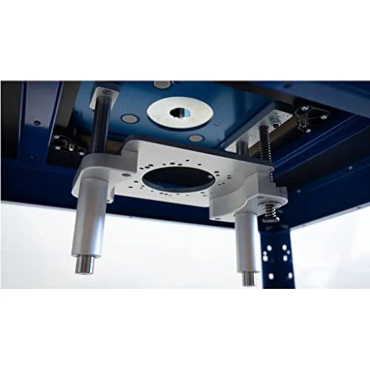 Kreg Präzisions Fräslift RL2.0K PRS-RL2.0K, hochwertige Aluminium- und Stahlkonstruktion, Höhenfeinjustierung auf 1/10mm, max. Fräserdurchmesser 86 mm, max. Einstellweg 105 mm, leichtgängige Spindelsäulen, einfache Montage. – Bild 3