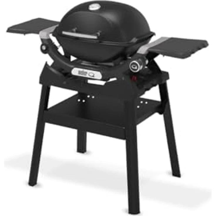 WEBER Gasgrill Q 1200N, kompakt und mobil mit 2,93 kW Brenner, schwarz mit Standfuß – Bild 4