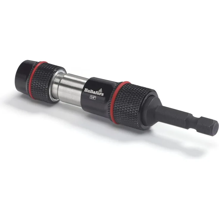 Hultafors Bit- und Steckschlüsselset, 1/4" mit schwenkbarem Bithalter und Schnellwechselfunktion, Kugelgelenk für Winkel bis 20°