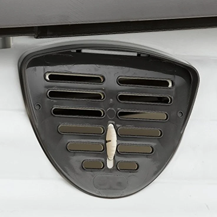 Ferplast Outdoor Hundehütte Dogvilla 70 Lodge für Hunde mit zu öffnender Seitenwand, aus schlag- und UV-beständigem Thermoplast, Drainagesystem, Lüftungsgitter, 73 x 59 x 53 cm – Bild 5