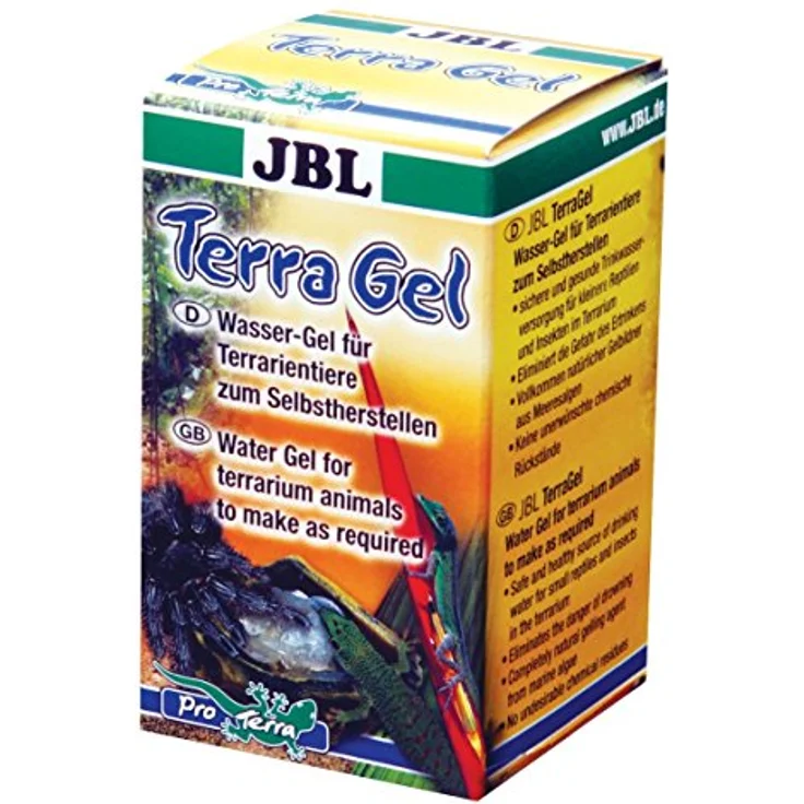 JBL TerraGel 71005 Wasser-Gel für Terrarien-Tiere, 30 g - Gesunde und sichere Trinkwasserversorgung, Gel-Konsistenz frei wählbar – Bild 1