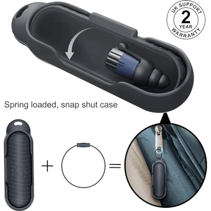 Mixx Adaptive Gehörschutzstöpsel, Assistive Audio Earplugs mit 3 Schutzstufen aus hypoallergenem Silikon, individuell anpassbar, für Reisen und Konzentration – Bild 7