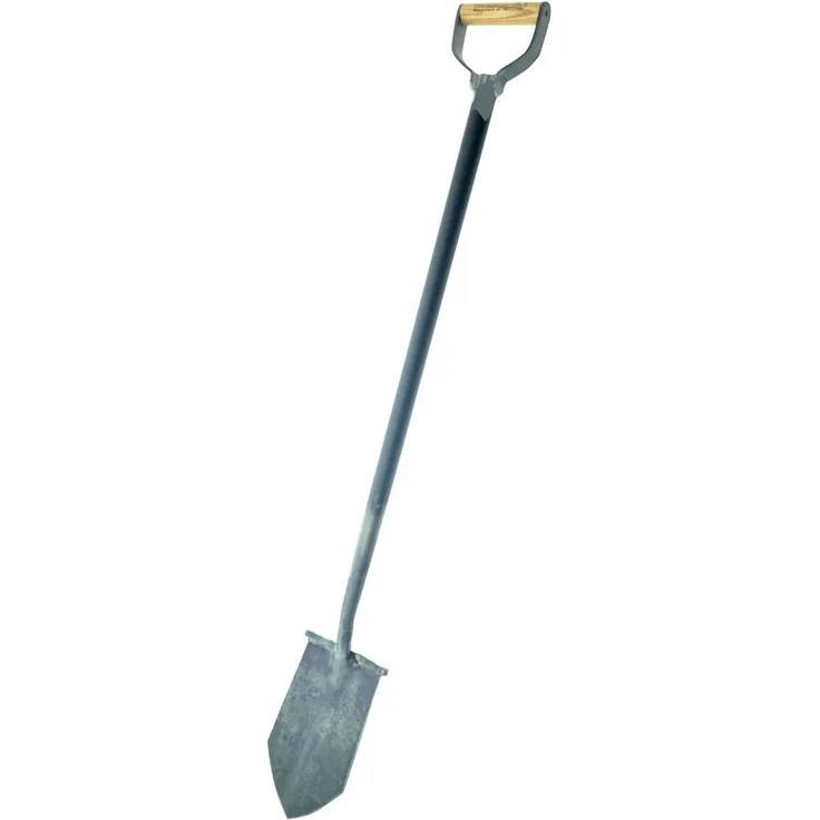 Krumpholz Spaten, Spitzspaten D-Griff Stiel aus einem Stück geschmiedet, Stiellänge: 750 mm