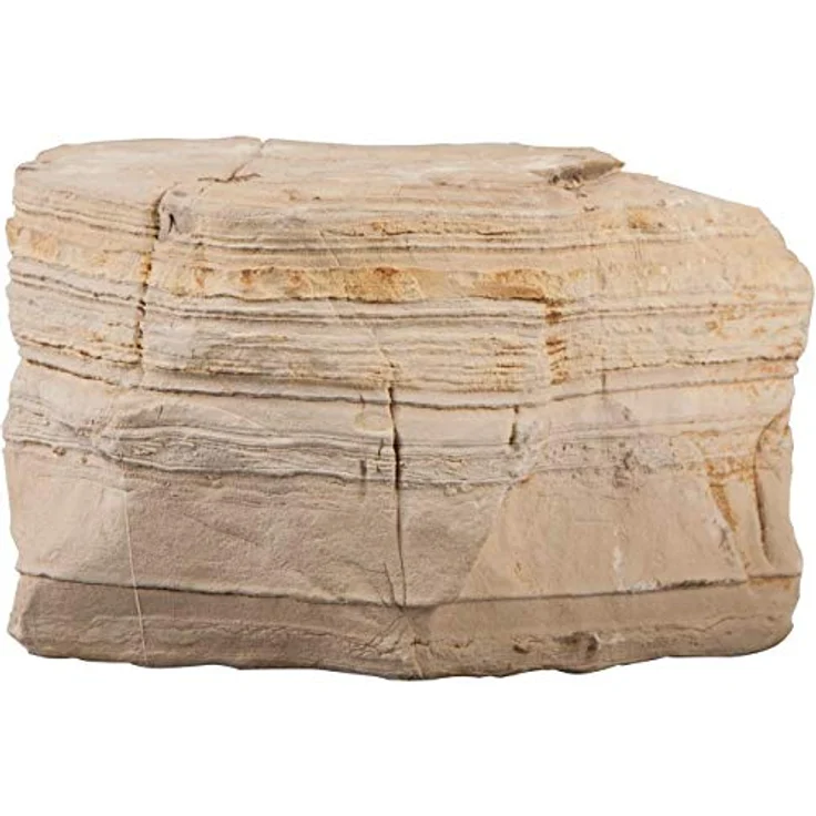 sera Rock Desert L 2 - 3 kg - Hellbeiger Naturstein mit horizontalen Furchen – Bild 1