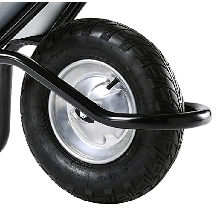 HAEMMERLIN Aktiv Excellium Plus Profi Bauschubkarre Schubkarre 120 Liter Luftrad – Bild 5