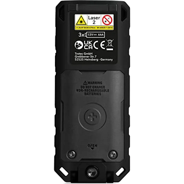 TROTEC Entfernungsmesser TD200, laserpräzise Distanzmessungen bis 200 m, IP65, Bluetooth, schwarz – Bild 2