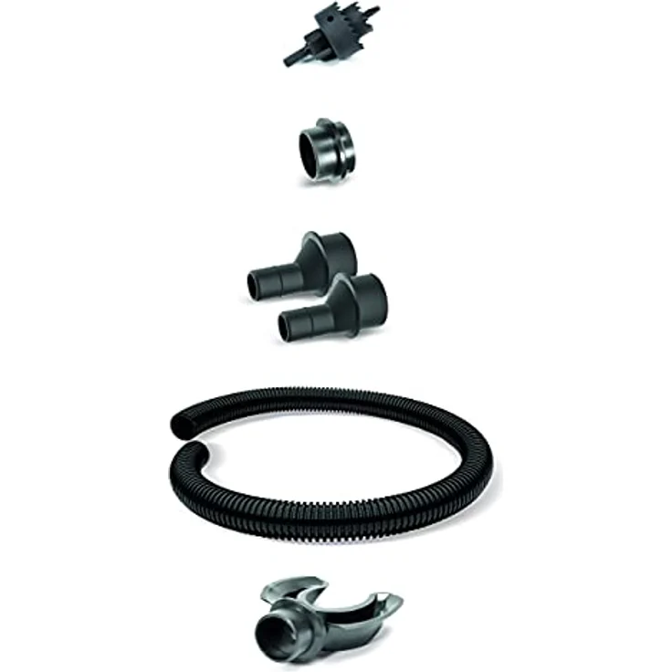 YourCasa Regentonne 160 Liter mit Anschlusset & Bohrer, Anthrazit, Wetterfest, Kunststoff, Wasserhahn, für Garten – Bild 5