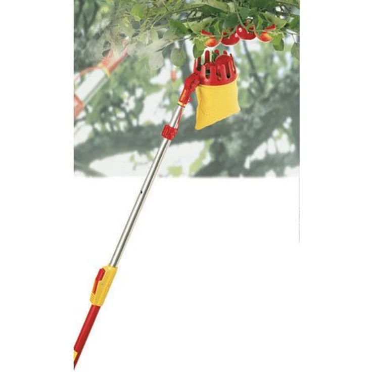 WOLF-Garten Obstpflücker multi-star® 71ACA008650 RG-M, Erntewerkzeug mit abgerundeter Fangkrone und 180° abwinkelbarem Aufsatz, Made in Germany – Bild 4