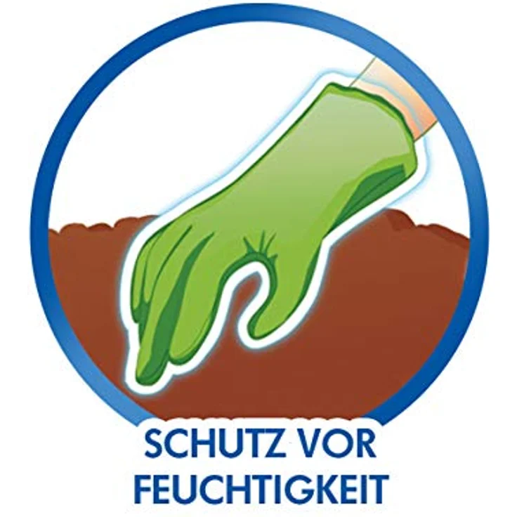 Spontex Garden, vielseitige Gartenhandschuhe für feuchte Gartenarbeiten, verstellbares Bündchen - 1 Paar, Größe M – Bild 6