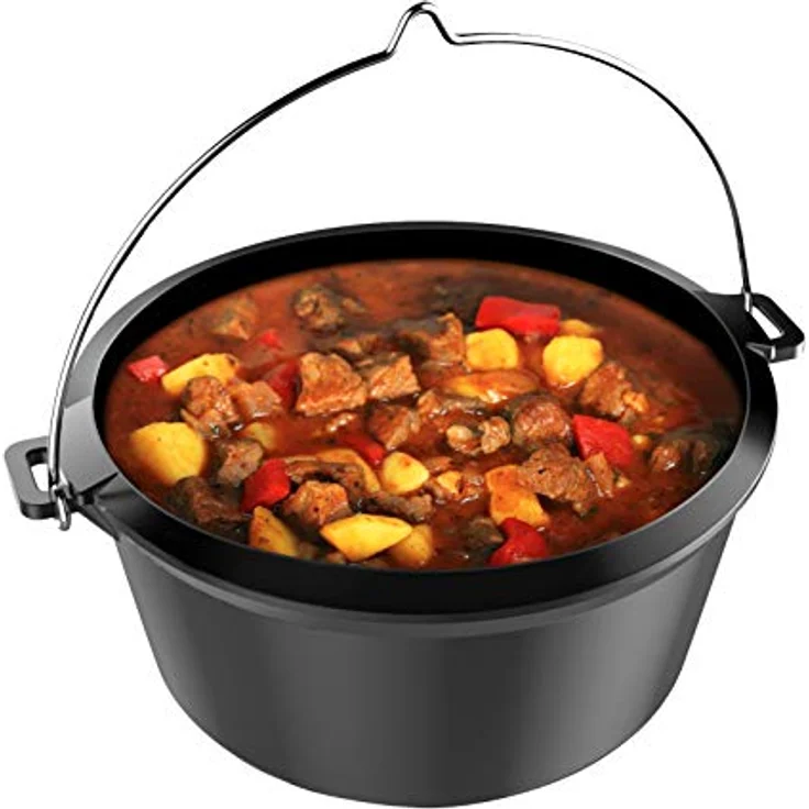 tepro Grillzubehör Guss-Dutch-Oven-Einleger, Rost-in-Rost System rund 57 cm Ø – Bild 4