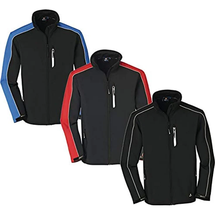 TRIZERATOP 4PROTECT® Softshelljacke OHIO, Schwarz, winddicht und wasserabweisend, L – Bild 2