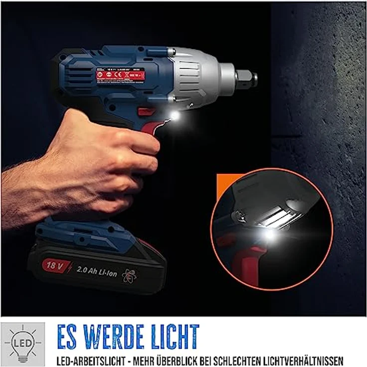 Güde Akku-Schlagschrauber BSS 18 1-2-0, ohne Akku und Ladegerät - 58506 – Bild 5