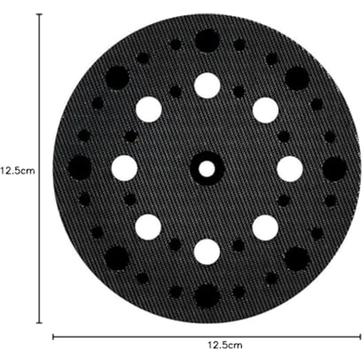 Metabo Schleifteller 125 mm, ''multi-hole'', mittelharte Ausführung, mit Kletthaftung, für SXE 425 TurboTec, SXE 3125 - 630261000 - Preisvergleich – Bild 2