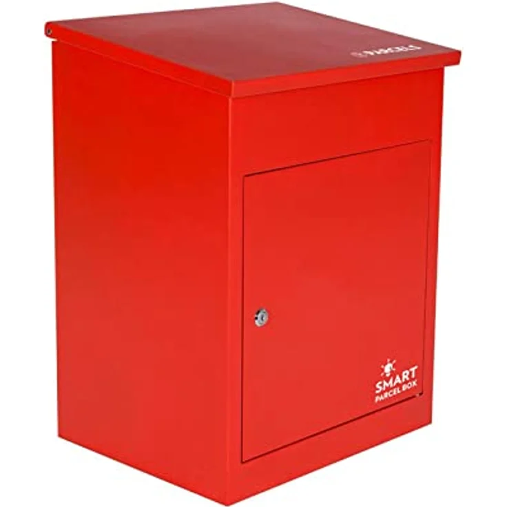 Smart Parcel Box SMART PARCEL BOX rot 44x35x58, zur Wandmontage, für Zuhause & Unternehmen, rostfrei & wetterfest – Bild 3