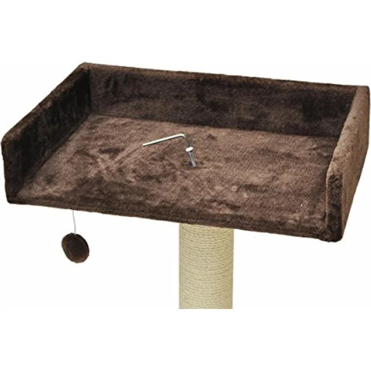 nanook Liegeplatz Top für Katzen-Kratzbaum mit Kissen groß XXL 60x40 cm - braun – Bild 3
