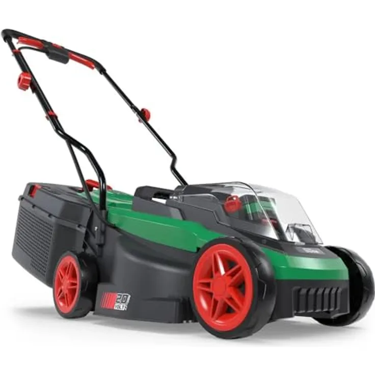 GUEDEAKTIVBANK Akku Rasenmäher 320/20-4, Brushless Motor, 3-fache Höhenverstellung, 30 l Grasfangbox