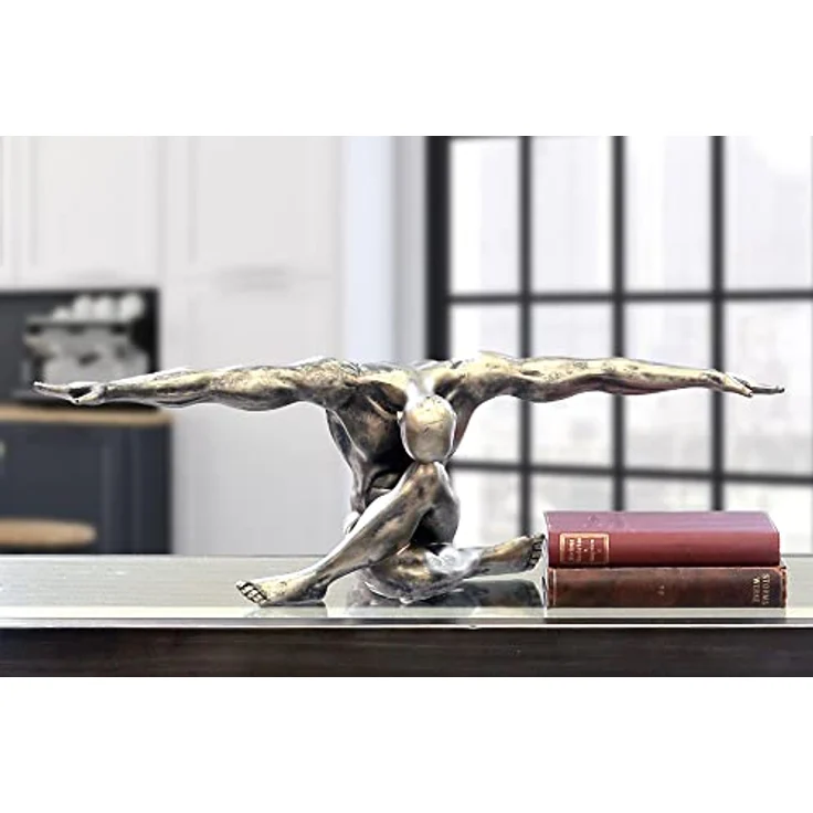 Casablanca Figur Cliffhanger antik champagner 61 cm 59794 – Bild 8