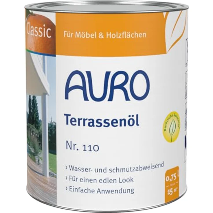 AURO Terrassenöl Classic Nr. 110-85 Bangkirai, 0,75 Liter – Bild 1